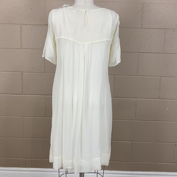 SUNDANCE: Ivory Embroidered Dress - Picture 6 of 8